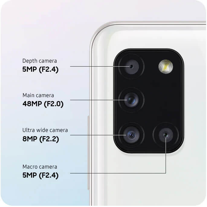 Samsung Galaxy A31 - 6.4" - 128GB + 4GB - Dual SIM Camera